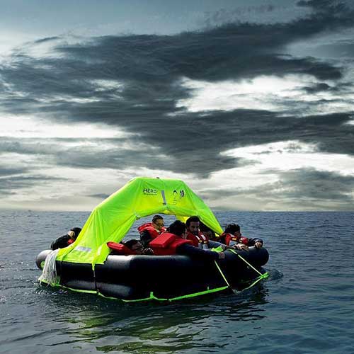 équipement de sécurité Radeau de survie côtier compact Coastal 4Water