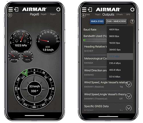 Application cast Airmar