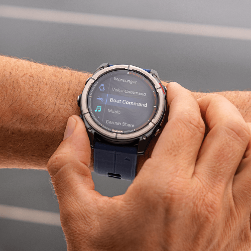 Commande vocale de la montre connectée Garmin Quatix 8