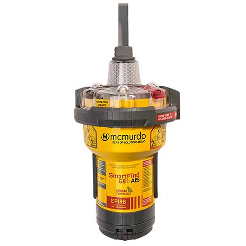 Balise EPIRB McMurdo G8 AIS Plus - activation et repérage