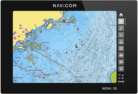 écran multifonction navicom NOVA cartographie navionics