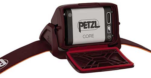Batterie autonomie lampe frontale ACTIK Core- Petzl