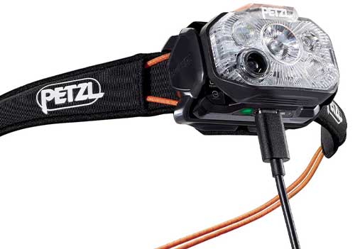 Batterie et autonomie lampe frontale SWIFT RL - Petzl
