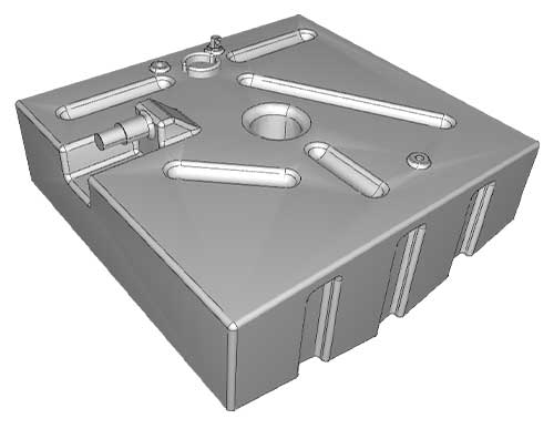 réservoir carburant PE 189 litres osculati