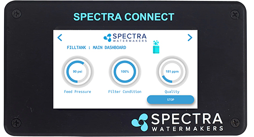 Controle Spectra Connect du Catalina 340C