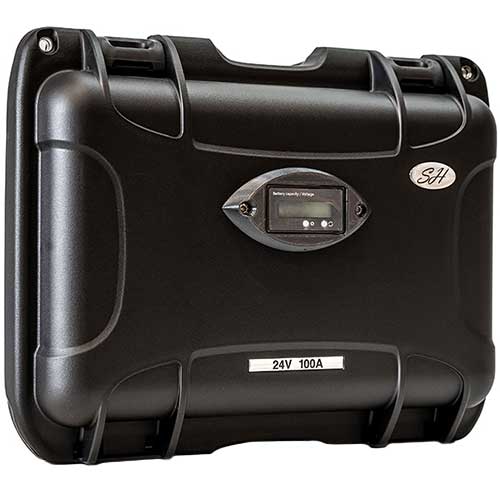 Caractéristiques de la valise lithium Ion SH Lithium 24V 100A