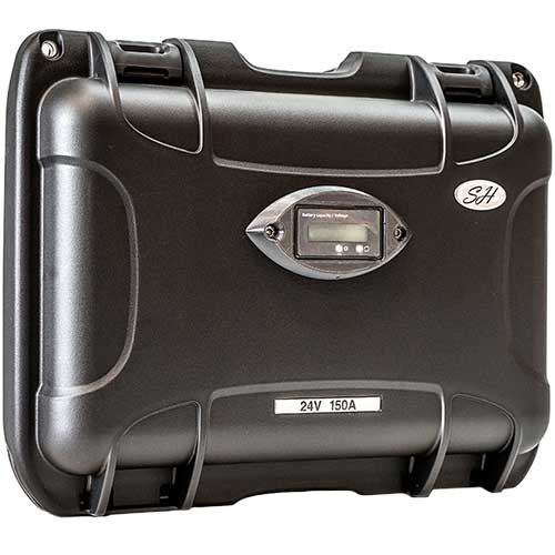 Caractéristiques de la valise lithium Ion SH Lithium 24V 150A