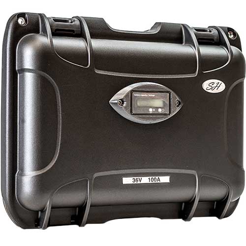 Caractéristiques de la valise lithium Ion SH Lithium 36V 100A
