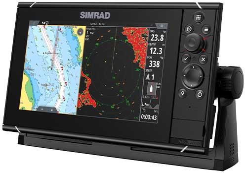 Navigation rapide et menus Simrad NSS9 Evo3S