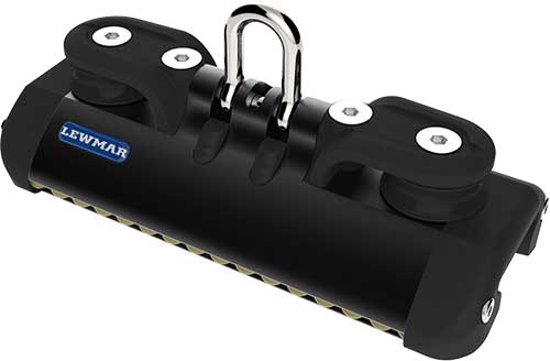 Chariot Lewmar HTX T1 a billes Torlon avec manille et paire de reas de controle